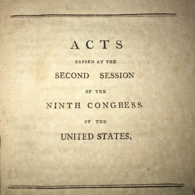 ACT PROHIBITING THE IMPORTATION OF SLAVES OF 1807 & U.S. CONSTITUTION