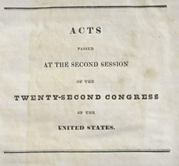 NULLIFICATION CRISIS Force Act of 1833 Statutes and Stories