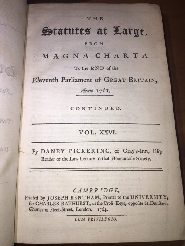 THE QUARTERING ACT OF 1765 Statutes and Stories