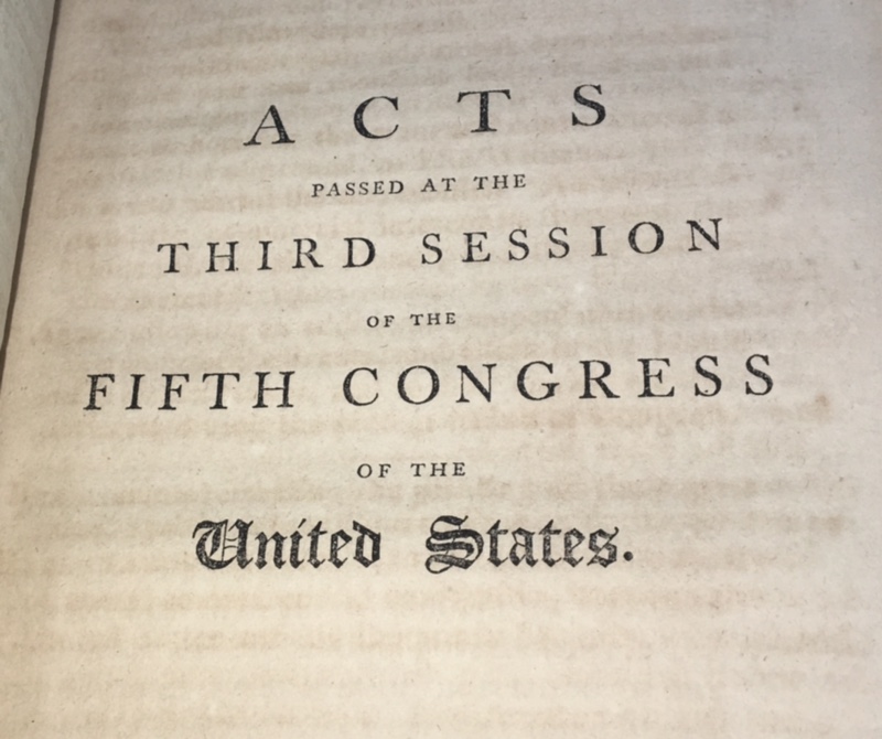 MARINE CORP ACT July 11, 1798 Statutes and Stories