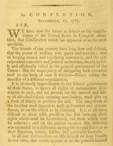 Did Hamilton Compose The “constitutions Cover Letter” Part 2