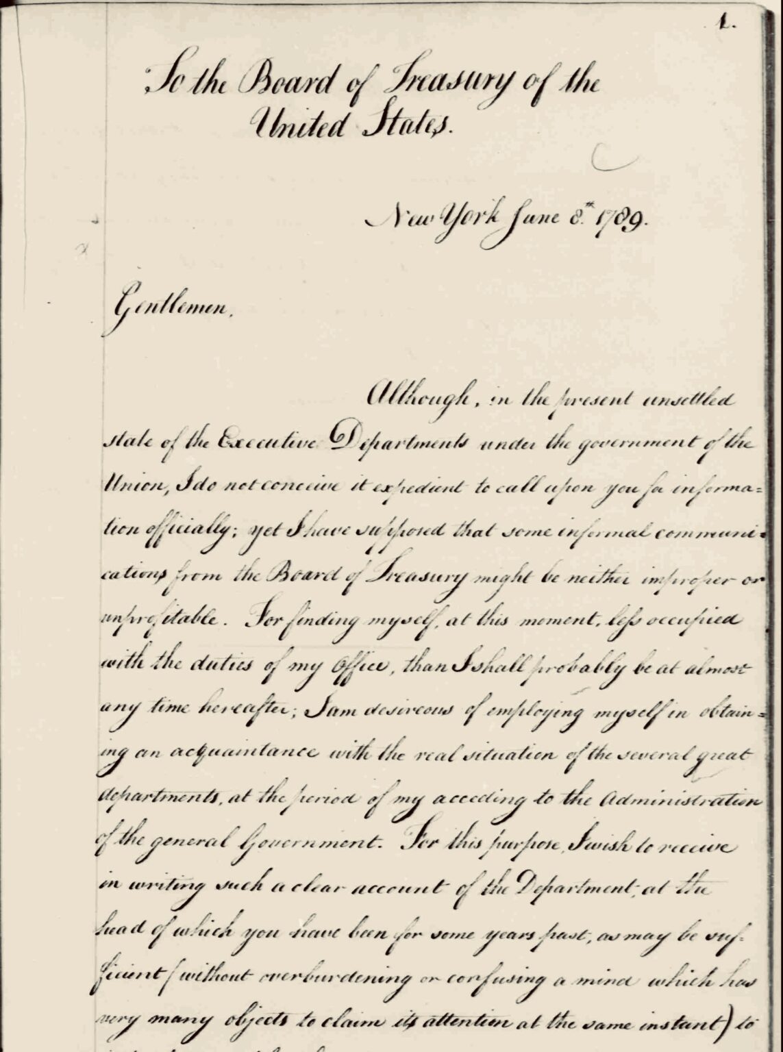 Washington’s First Executive Order Statutes and Stories